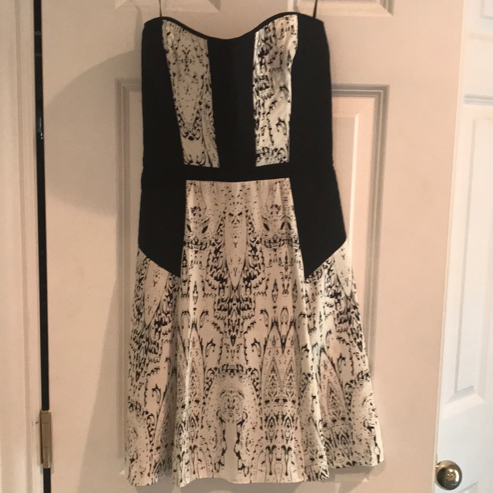 Parker Black and White Dress